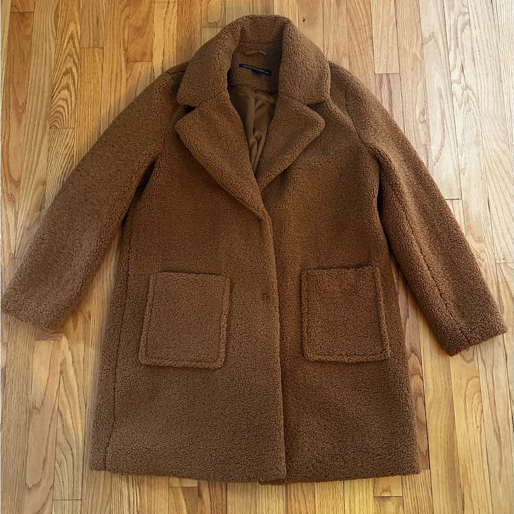 French Connection Teddy Coat Large - image 4